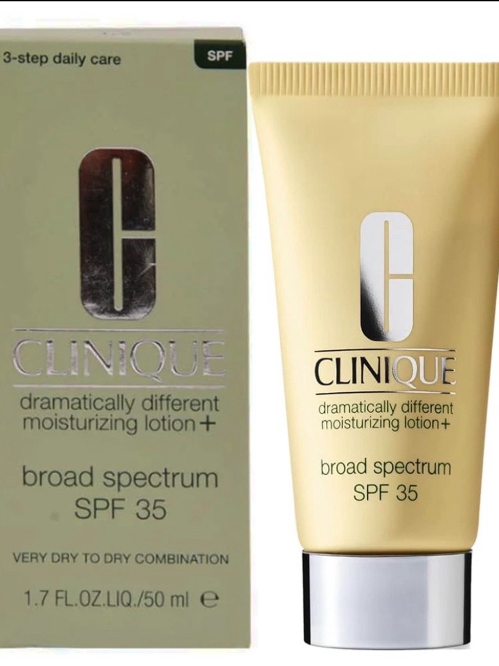 Clinique Dramatically Different Moisturizing Lotion+ SPF 35 for Face 1.7 oz NEW
